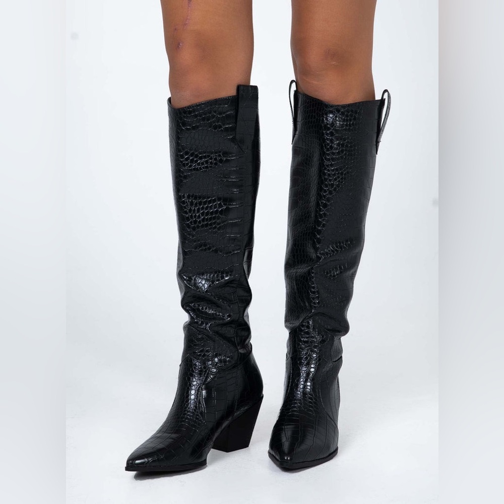 Princess Polly Riley Knee High Boot NWOT